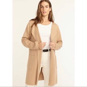 JCrew Juliette collarless sweater-blazer | XXS Heather Khaki